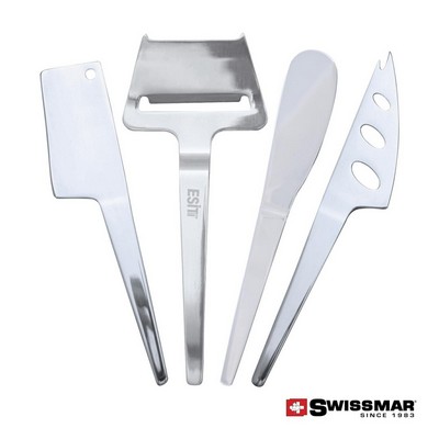 Swissmar® 4pc Slim-Line Cheese Knife Set - Stainless