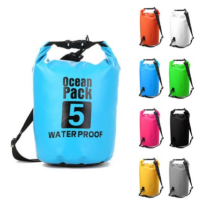 5L 500D Tarpaulin Heavey-Duty Pvc Water Proof Dry Bag Sack