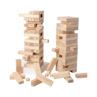 Wood Tumble Tower Game Blocks Set