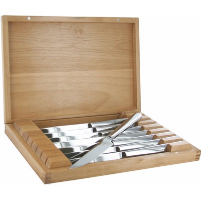 Zwilling 8 Piece Stainless Steak Knife Set w/Wood Presentation Case