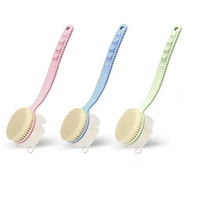 Shower Body Brush With Bristles And Loofah