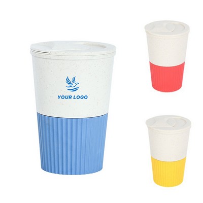 12 Oz Eco-Friendly Wheat Straw Coffee Cup