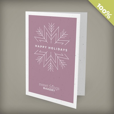 Modern Snowflake Business Holiday Cards