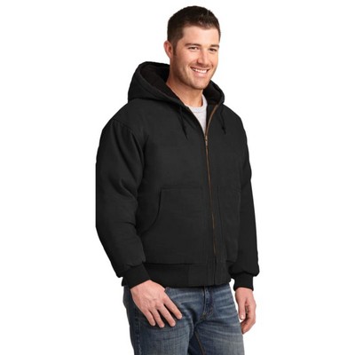 CornerStone Washed Duck Cloth Insulated Hooded Work Jacket.