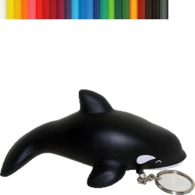 Fierce Killer Whale Stress Reliever Keychain