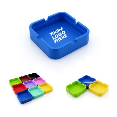 Unbreakable Square Silicone Ashtray