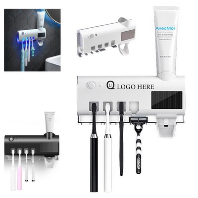 Toothbrush Uv Sanitizer Toothpaste Dispenser