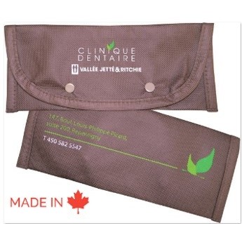 Snapped Pouch 10" x 4" -100% Non-Woven Polypropylene