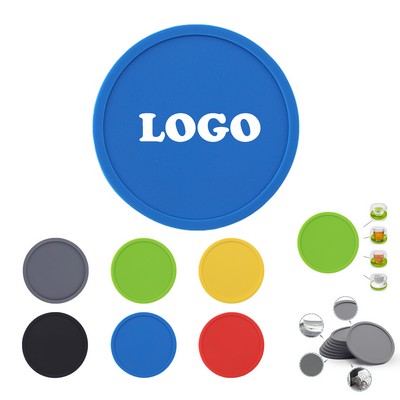 10 In Silicone Anti Slip Circular Coaster