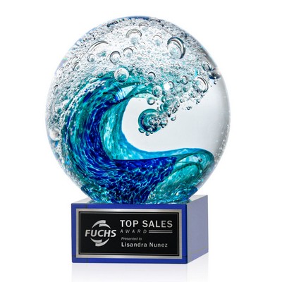 Surfside Award on Hancock Blue - 6" Diam