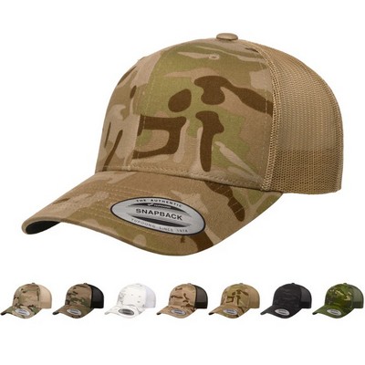 YP Classic® Yupoong MultiCam® Camo Retro Trucker Cap w/Mesh