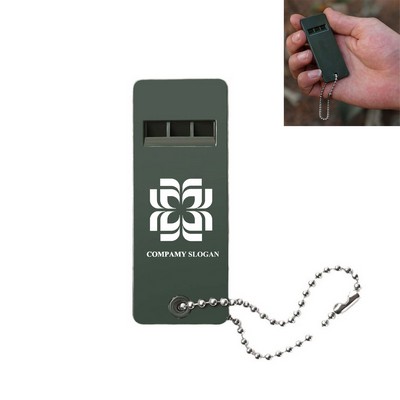 Creative Portable Three Tone Whistle with Key Chain