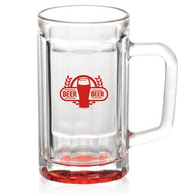 15 oz. Sports Fan Glass Beer Mugs