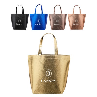 Union Printed - New Castle Non-woven Metallic Tote Bags