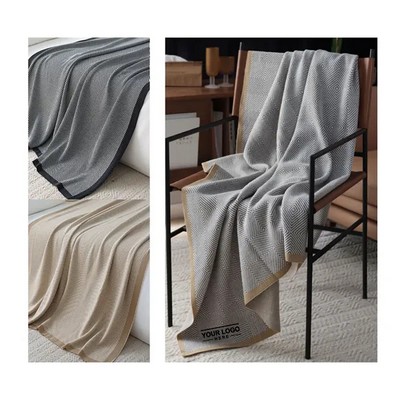 830g Mink Touch Luxury Embroidered Blanket