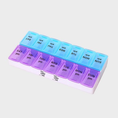 Weekly Pill Organizer 7 Day Medicine Dispenser