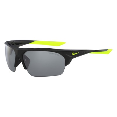 Nike® Terminus Matte Black Sunglasses w/Silver Lenses