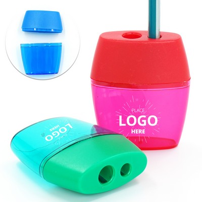 Dual-Hole Ergonomic Pencil Sharpener