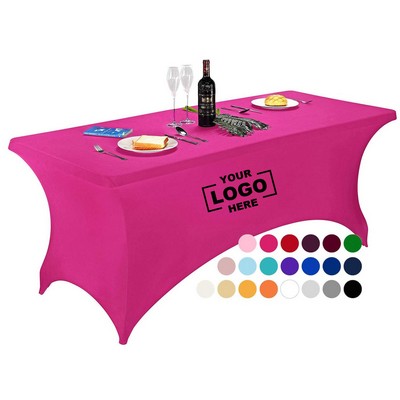 6 Foot Stretch Polyester Table Cover