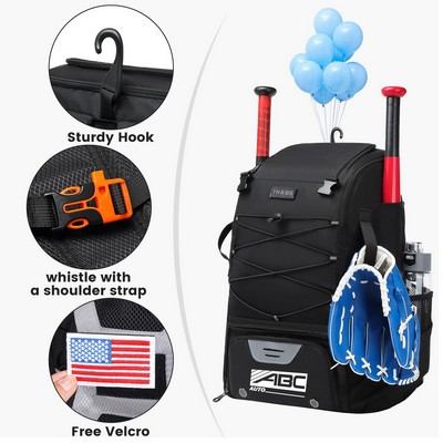 Baseball travel backpack