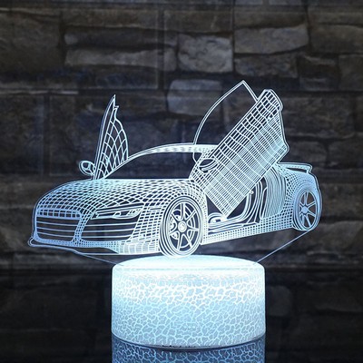 Custom Personalized LED Night Lamp with 3D Illusion Effect