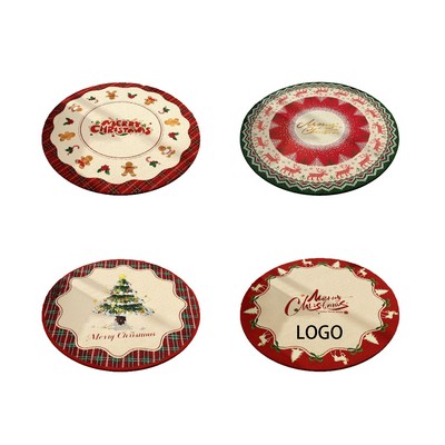 3ft Christmas Round Rug