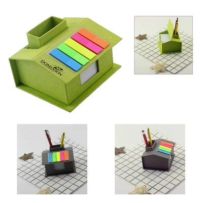 Sticky Notes Set with Pen Holder