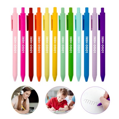 Retractable Plastic Ballpoint Pen