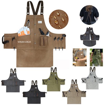 Adjustable Denim Bib Work Apron