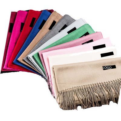 Solid Color Imitation Cashmere Scarf