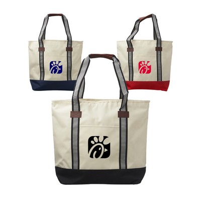 Union Printed - Large Sea Coast Polyester Tote Bags