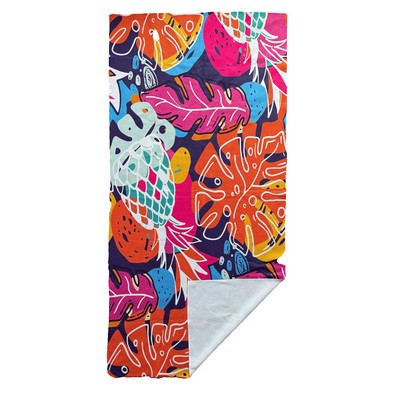 Beach Towel - 30" x 60" - Sand-Free Towel, Self-Hemmed (Domestically Decorated)