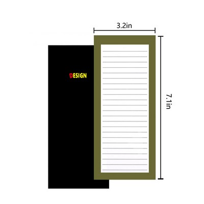 50 Sheets 7.1 × 3.1 Inches Magnetic Notepads For Refrigerator