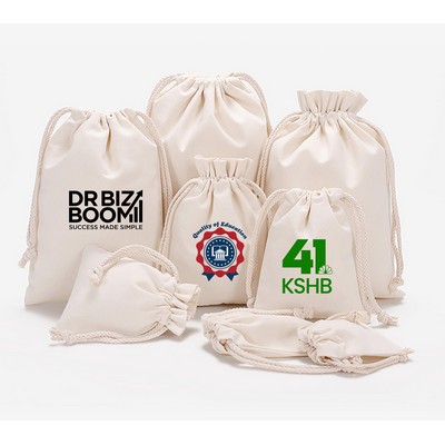 10-Liter Eco-conscious Cotton Drawstring Bag