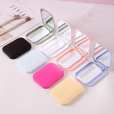 2 in 1 Cosmetic Mirror with Comb