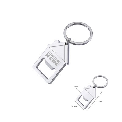 House Bottle Opener Key Chain