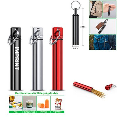 Metal Portable Toothpick Holder