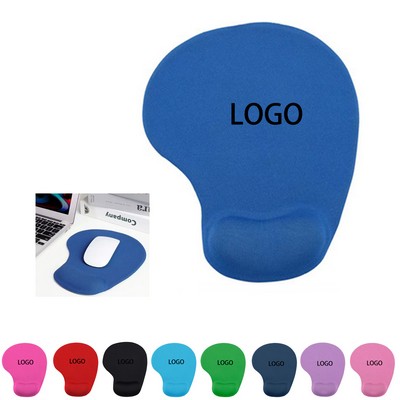 Ergonomic Mouse Pad Features Memory Foam Wrist Support