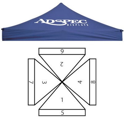 6 X 6' Replacement Canopy - Printed