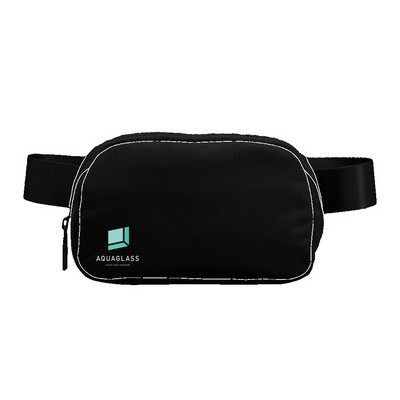 RPET Simply Styled Polyester Waist Bag w/ Custom Logo