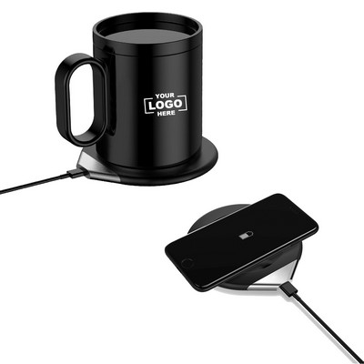 2 in 1 Mug Warmer and Wireless Charger Set