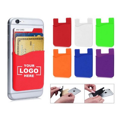 Phone Card Holder Silicone Wallet Sleeve