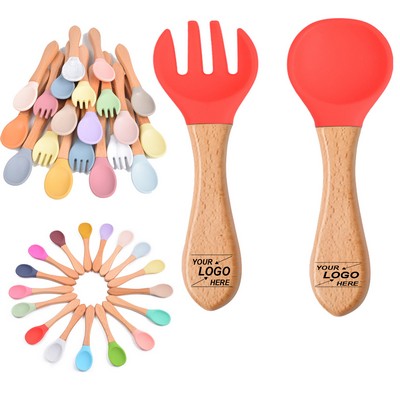 Eco-Friendly Bamboo and Silicone Baby Feeding Set