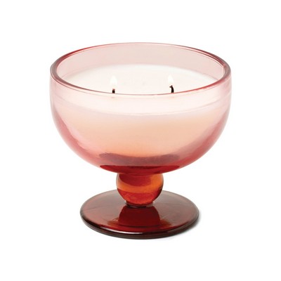 Aura 6 Oz Rose & Red Tinted Glass Goblet - Saffron Rose