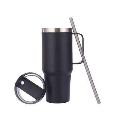 40oz Stainless Steel Cup with Double Wall Insulation and Sturdy Handle