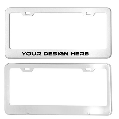 Easy-to-Install Aluminum License Plate Frame