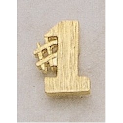 #1 Marken Design Cast Lapel Pin (Up to 5/8")