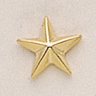 Dimensional Star Marken Design Cast Lapel Pin (1/2")