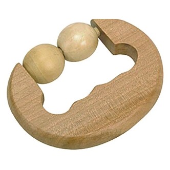 C-Shape Handle Wooden Massager