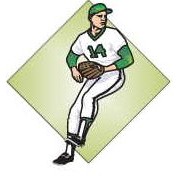 Baseball Player Lapel Pin